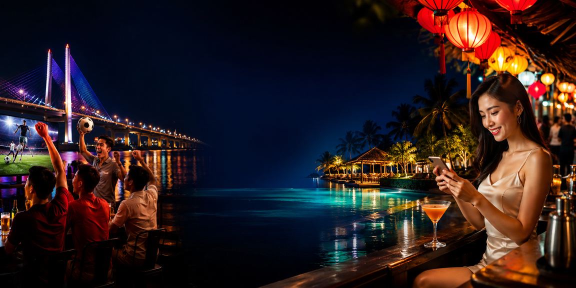 Người dùng tại chợ đêm Cần Thơ xem kết quả xổ số miền Nam trên điện thoại di động